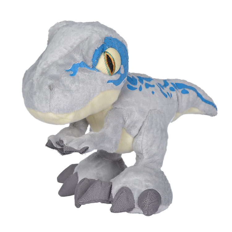 Universal jurassic world maxi peluche dinosaure vélociraptor gris 50 cm 